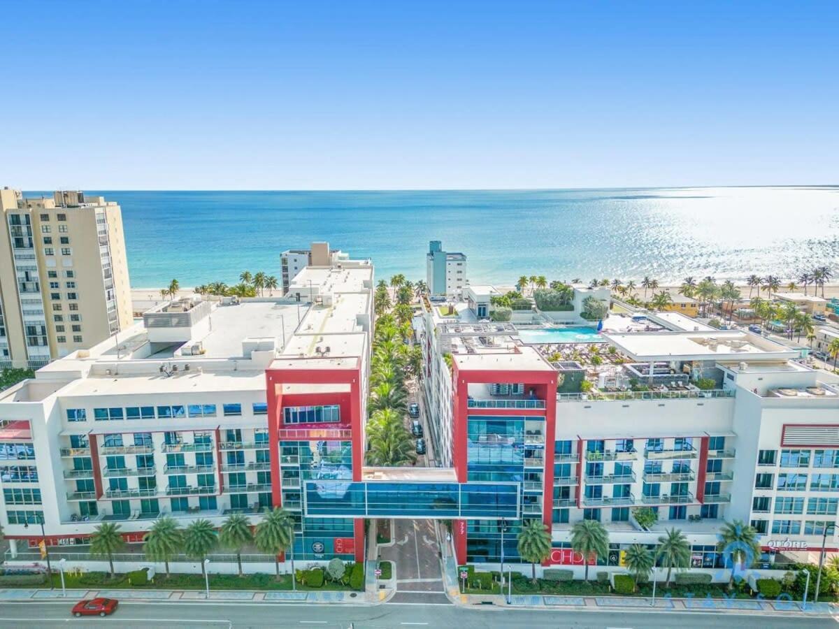 Best Stay - Rooftop Pool - Hollywood Beach Board - Walk Exteriör bild