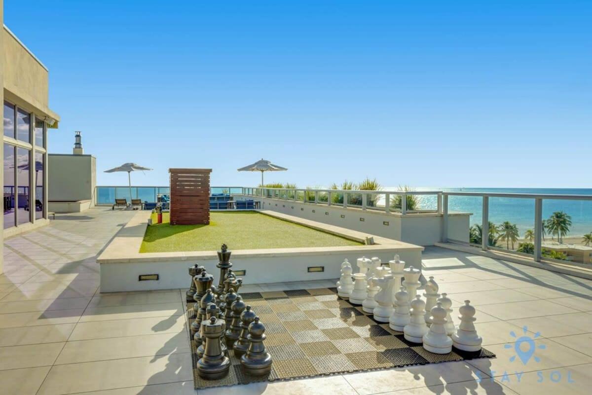 Best Stay - Rooftop Pool - Hollywood Beach Board - Walk Exteriör bild