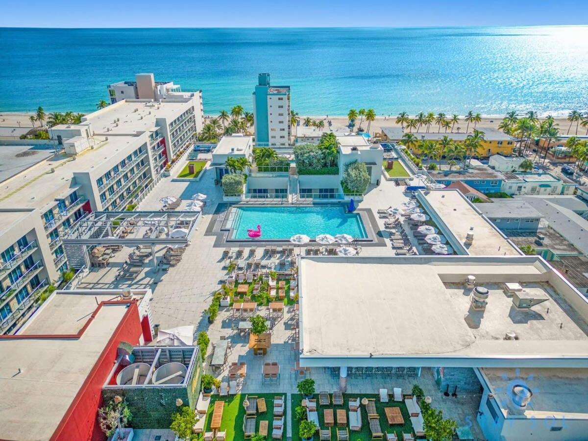 Best Stay - Rooftop Pool - Hollywood Beach Board - Walk Exteriör bild