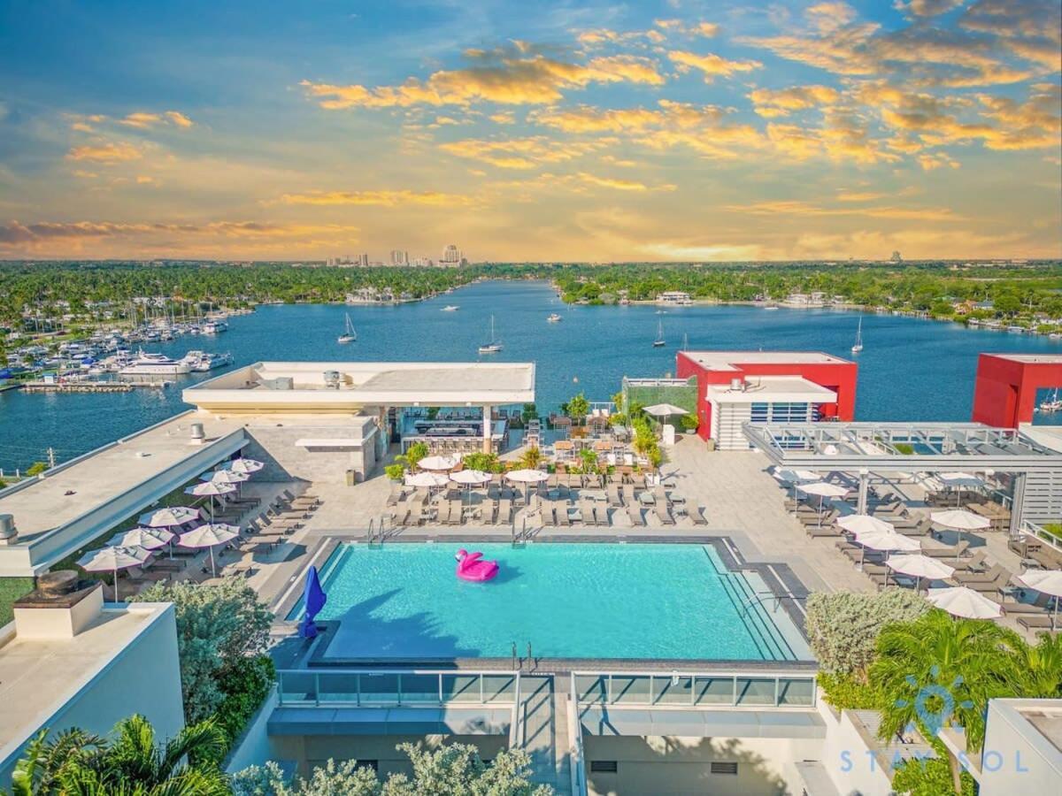 Best Stay - Rooftop Pool - Hollywood Beach Board - Walk Exteriör bild
