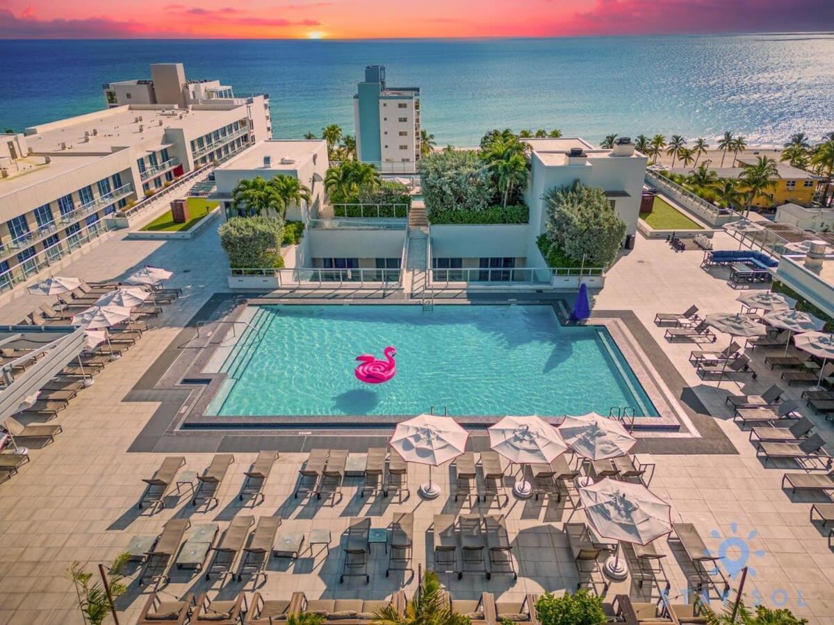Best Stay - Rooftop Pool - Hollywood Beach Board - Walk Exteriör bild
