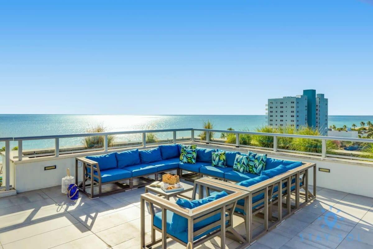 Best Stay - Rooftop Pool - Hollywood Beach Board - Walk Exteriör bild