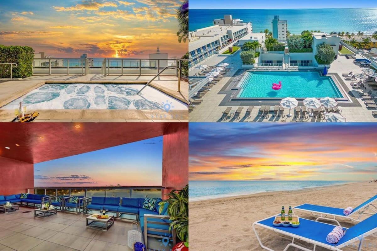 Best Stay - Rooftop Pool - Hollywood Beach Board - Walk Exteriör bild