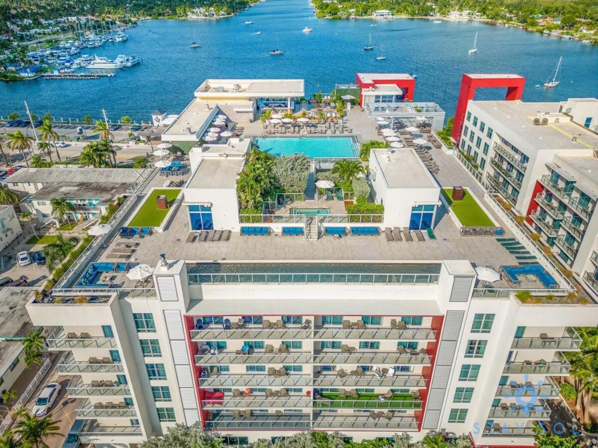 Best Stay - Rooftop Pool - Hollywood Beach Board - Walk Exteriör bild