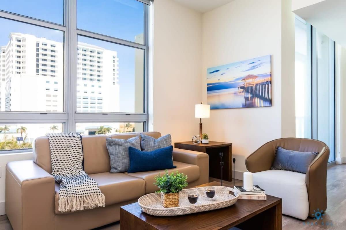 Best Stay - Rooftop Pool - Hollywood Beach Board - Walk Exteriör bild